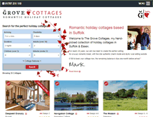 Tablet Screenshot of grove-cottages.co.uk